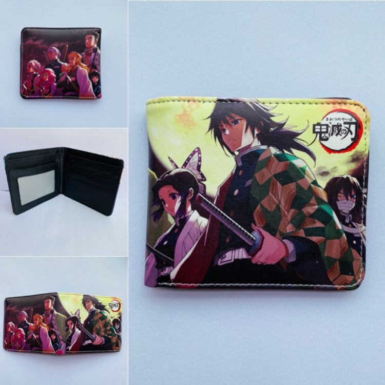 Demon Slayer Kimets two fold  Short wallet 11X9.5CM 60G style D