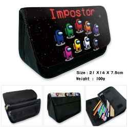 AMONG US Velcro canvas zipper ...