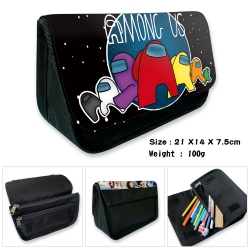 AMONG US Velcro canvas zipper ...