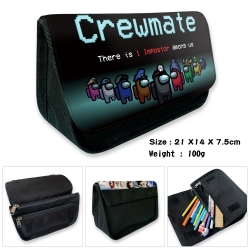 AMONG US Velcro canvas zipper ...