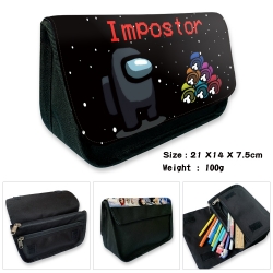 AMONG US Velcro canvas zipper ...