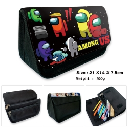 AMONG US Velcro canvas zipper ...