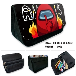 AMONG US Velcro canvas zipper ...