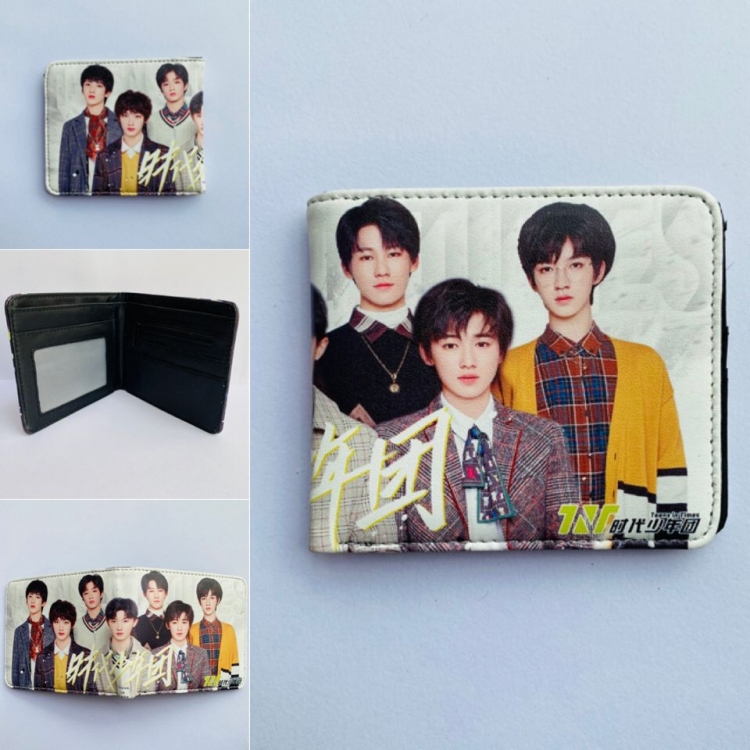 TNT Full color two fold short wallet purse Style A Style  A