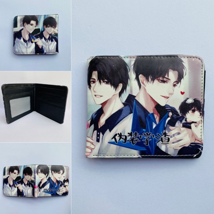 Camouflage Slacker Student Full color two fold short wallet purse Style C