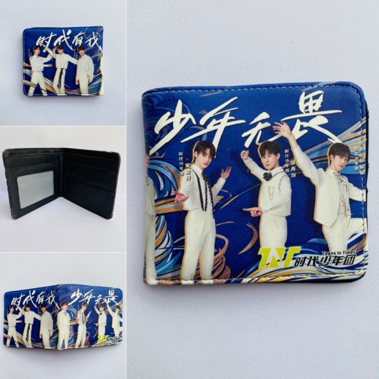 TNT Full color two fold short wallet purse