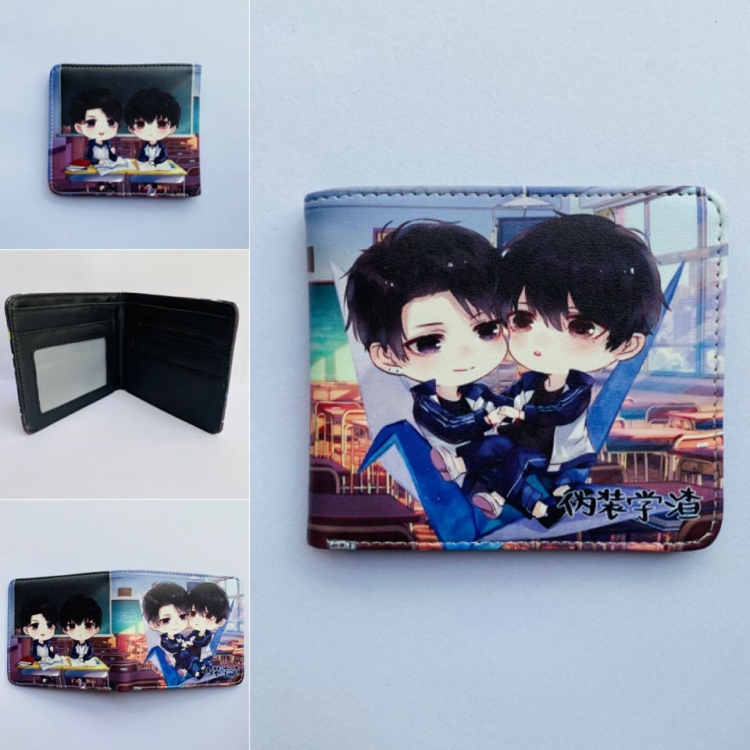 Camouflage Slacker Student Full color two fold short wallet purse Style  A