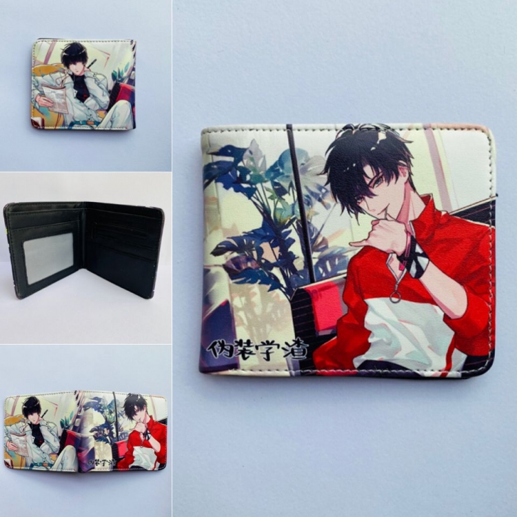 Camouflage Slacker Student  Full color two fold short wallet purse Style B