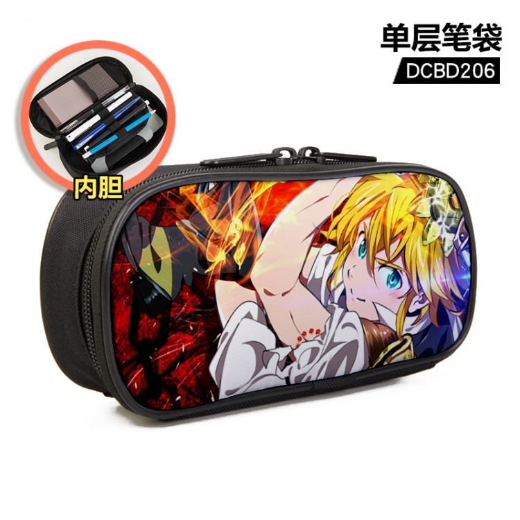 The Seven Deadly Sins Anime single layer waterproof pen case 25X7X12CM DCBD206