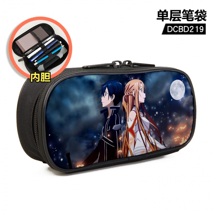 Sword Art Online Anime single layer waterproof pen case 25X7X12CM DCBD219