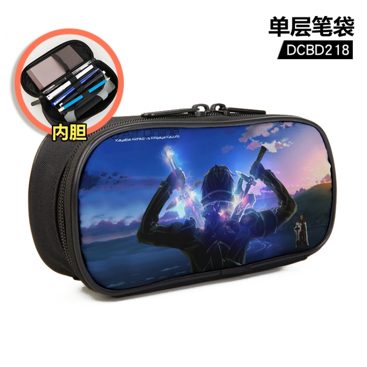 Sword Art Online Anime single layer waterproof pen case 25X7X12CM DCBD218