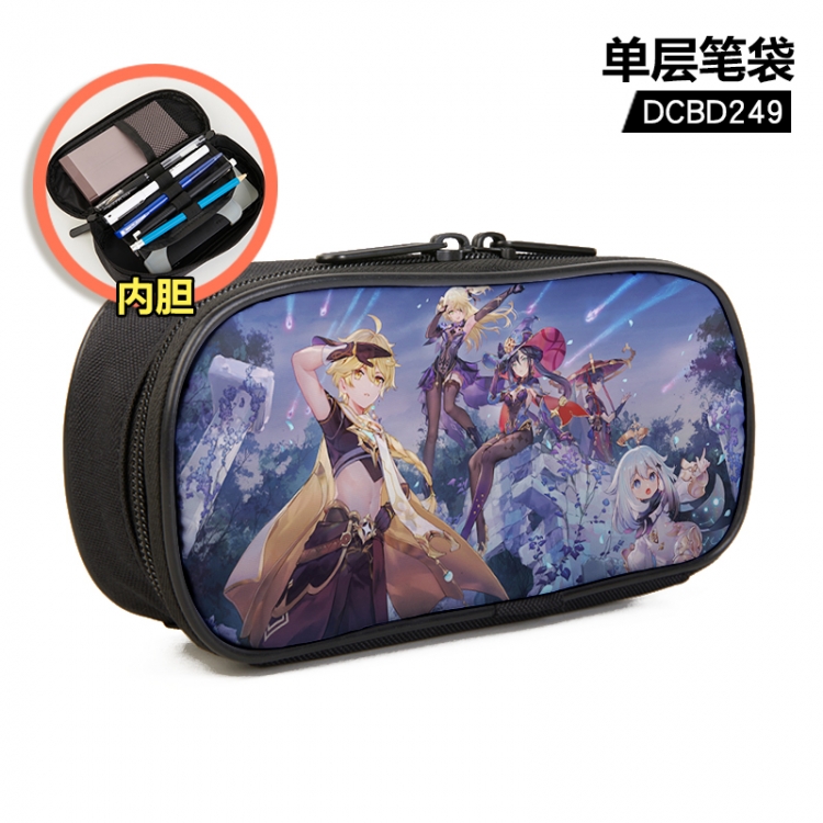 Genshin Impact Anime single layer waterproof pen case 25X7X12CM DCBD249