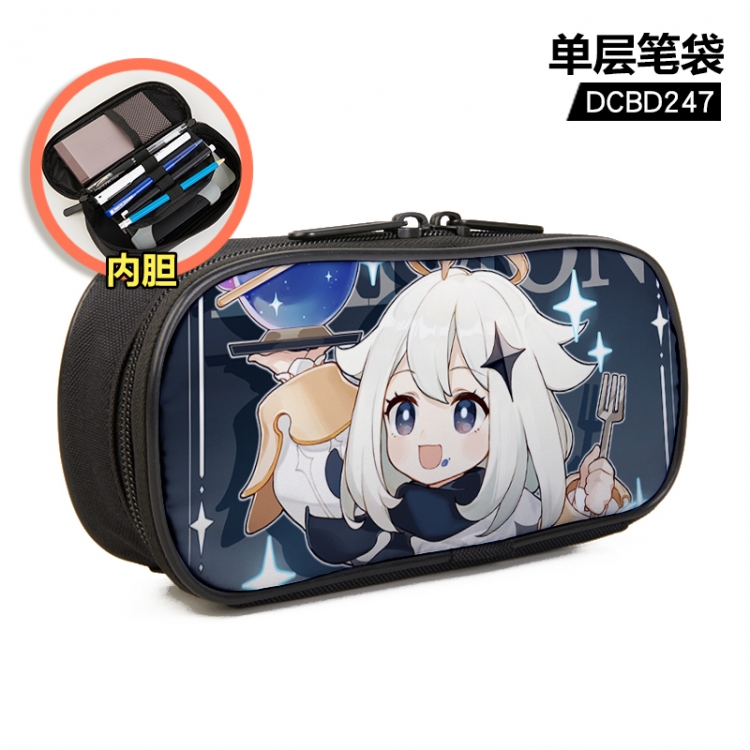 Genshin Impact Anime single layer waterproof pen case 25X7X12CM DCBD247