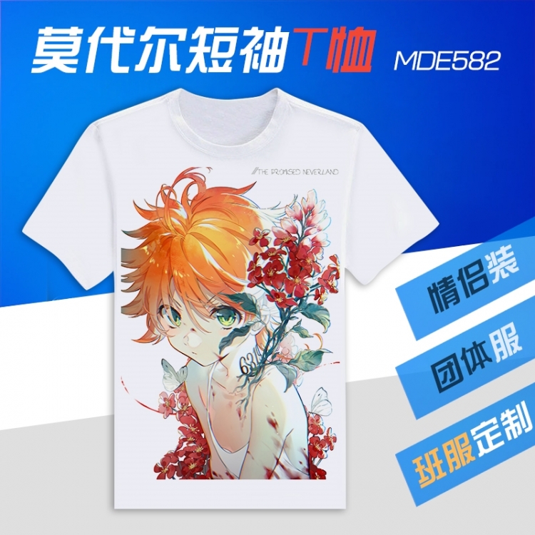 The Promised Neverland Animation Round neck modal T-shirt  can be customized by single style MDE582