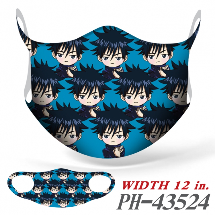 Jujutsu Kaisen Full color Ice silk seamless Mask   price for 5 pcs PH-43524A