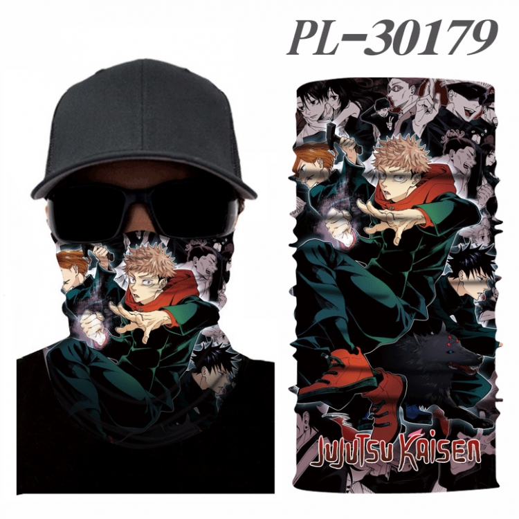 Jujutsu Kaisen Color printing magic turban scarf- price for 5 pcs PL-30179