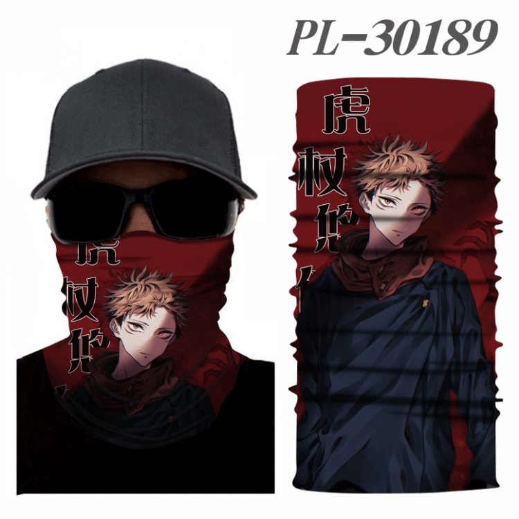 Jujutsu Kaisen Color printing magic turban scarf- price for 5 pcs PL-30189