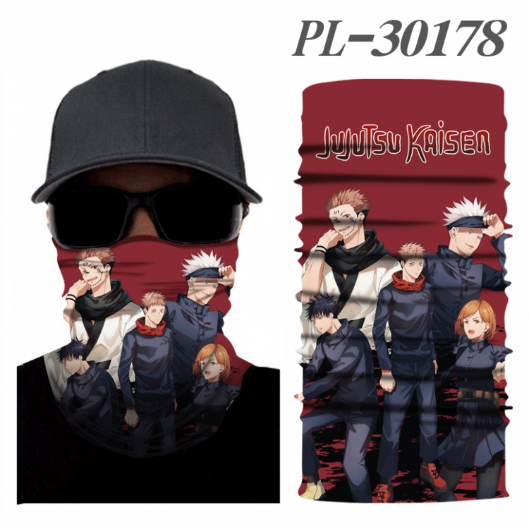 Jujutsu Kaisen Color printing magic turban scarf- price for 5 pcs PL-30178