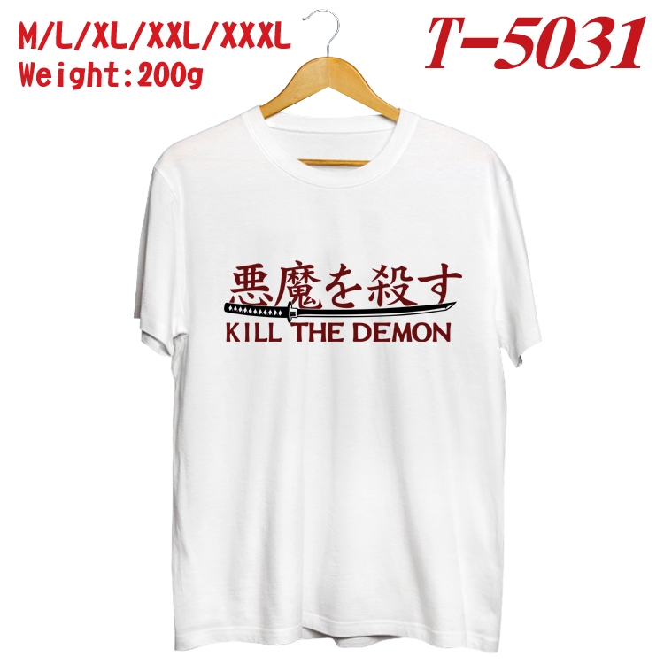 Demon Slayer Kimets Anime digital printed cotton T-shirt T-5031