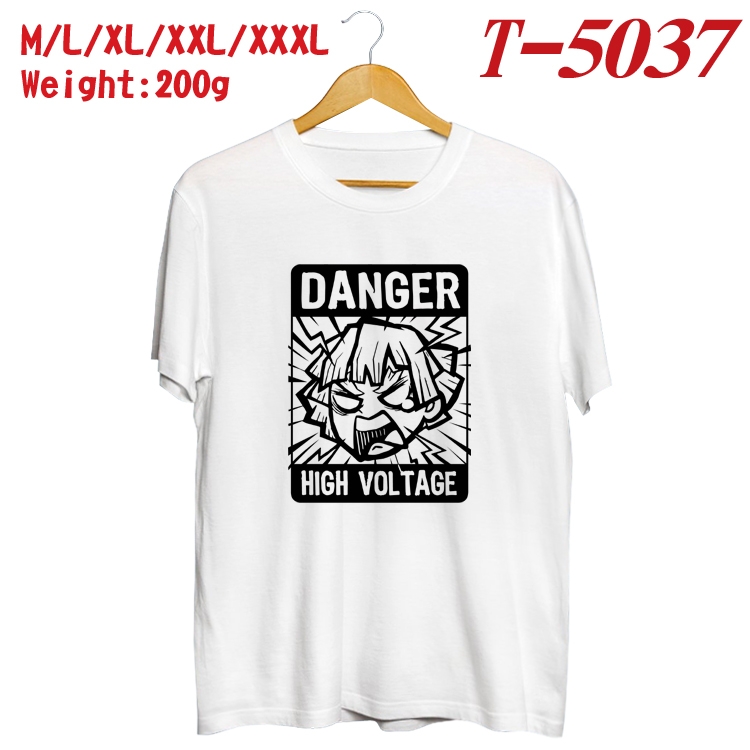 Demon Slayer Kimets Anime digital printed cotton T-shirt T-5037