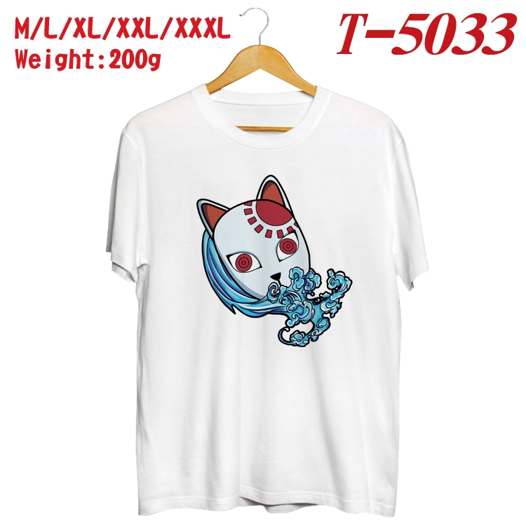 Demon Slayer Kimets Anime digital printed cotton T-shirt T-5033