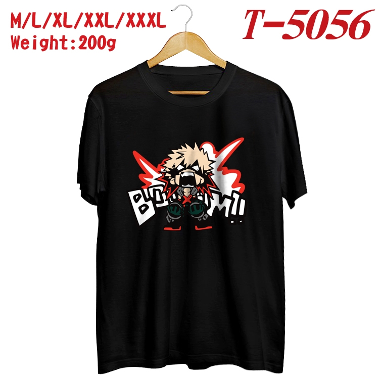 My Hero Academia Anime digital printed cotton T-shirt T-5056