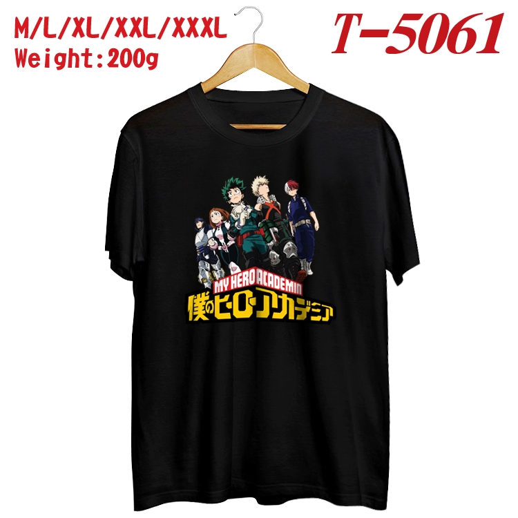 My Hero Academia Anime digital printed cotton T-shirt T-5061
