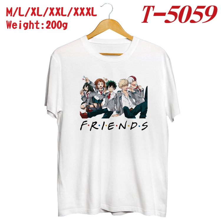 My Hero Academia Anime digital printed cotton T-shirt T-5059
