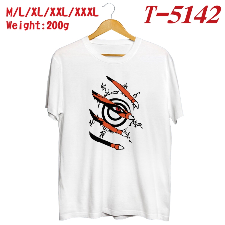 Naruto Anime digital printed cotton T-shirt T-5142
