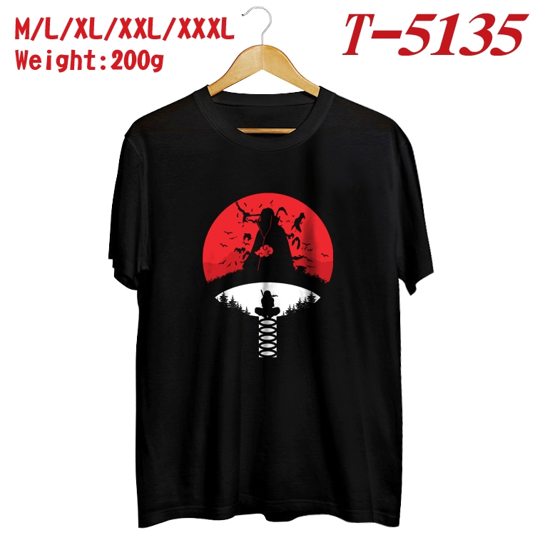 Naruto Anime digital printed cotton T-shirt T-5135