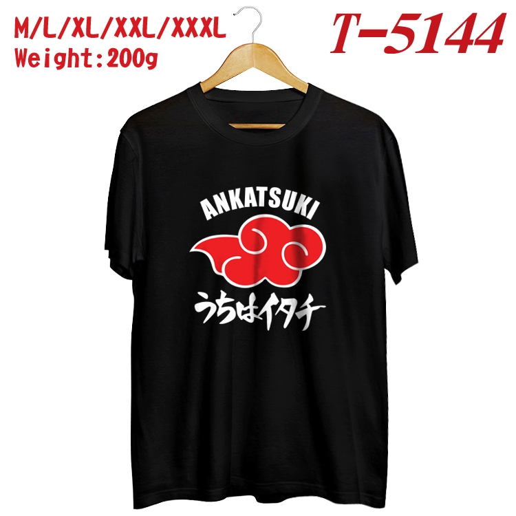 Naruto Anime digital printed cotton T-shirt T-5144