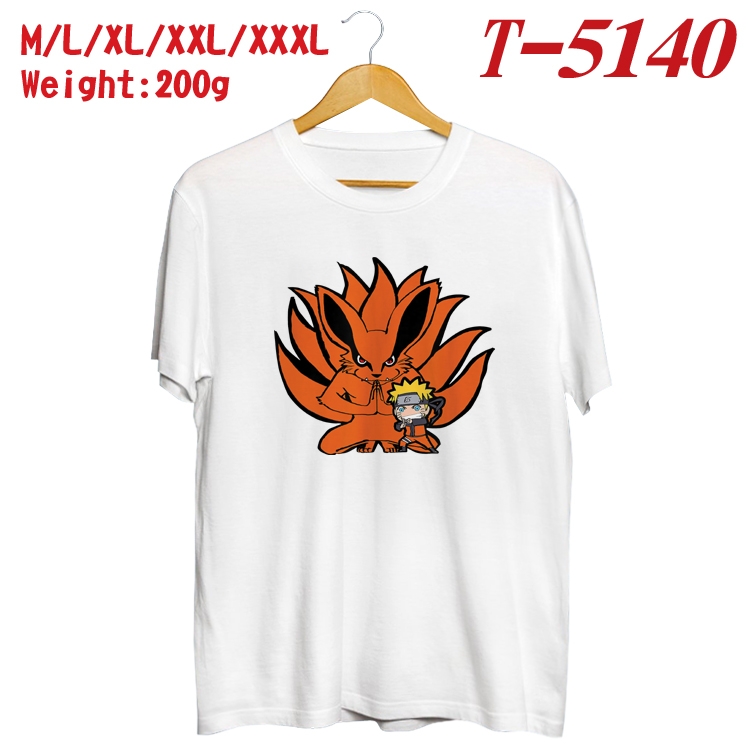 Naruto Anime digital printed cotton T-shirt T-5140