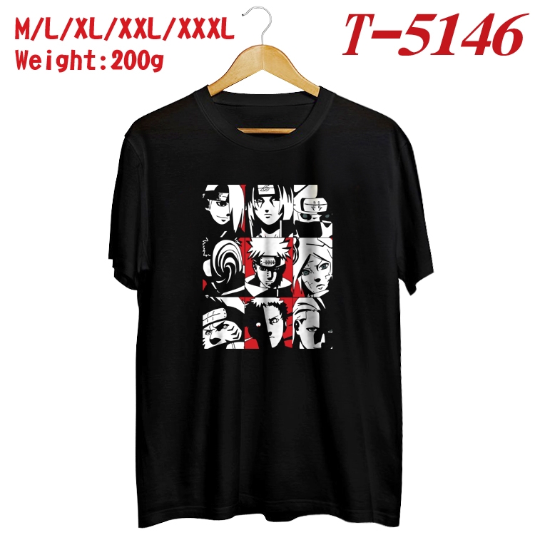 Naruto Anime digital printed cotton T-shirt  T-5146