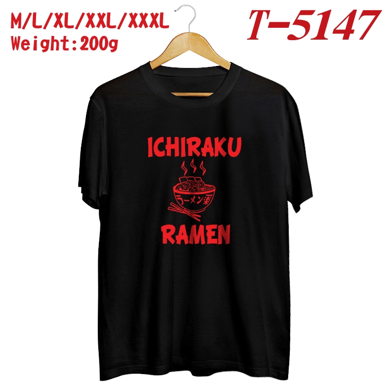 Naruto Anime digital printed cotton T-shirt T-5147