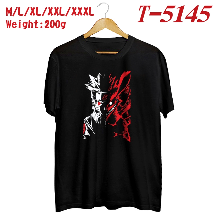 Naruto Anime digital printed cotton T-shirt T-5145