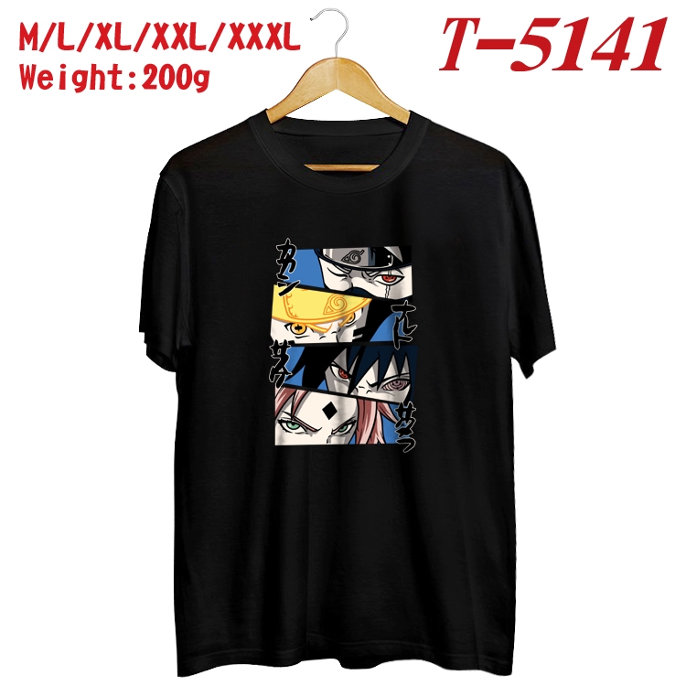 Naruto Anime digital printed cotton T-shirt T-5141