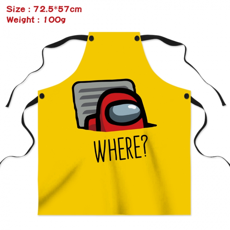 Among-us Anime creative digital printing apron Style 16