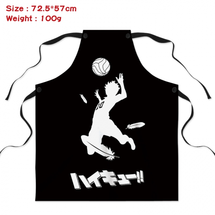 Haikyuu!! Anime creative digital printing apron Style 2