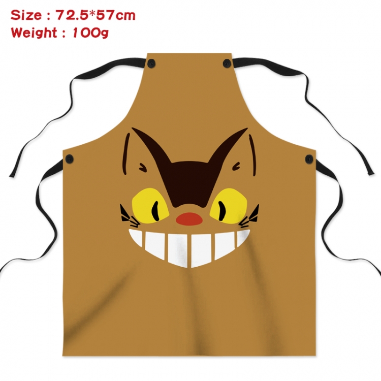 TOTORO Anime creative digital printing apron Style 2