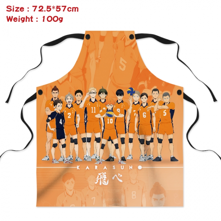 Haikyuu!! Anime creative digital printing apron Style 4
