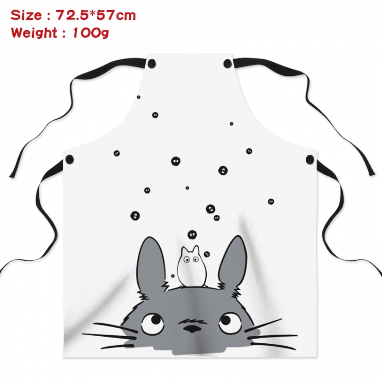 TOTORO Anime creative digital printing apron Style 5