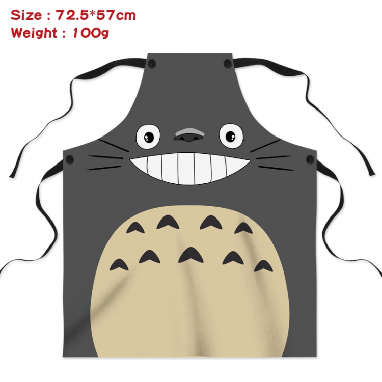 TOTORO Anime creative digital printing apron Style 3