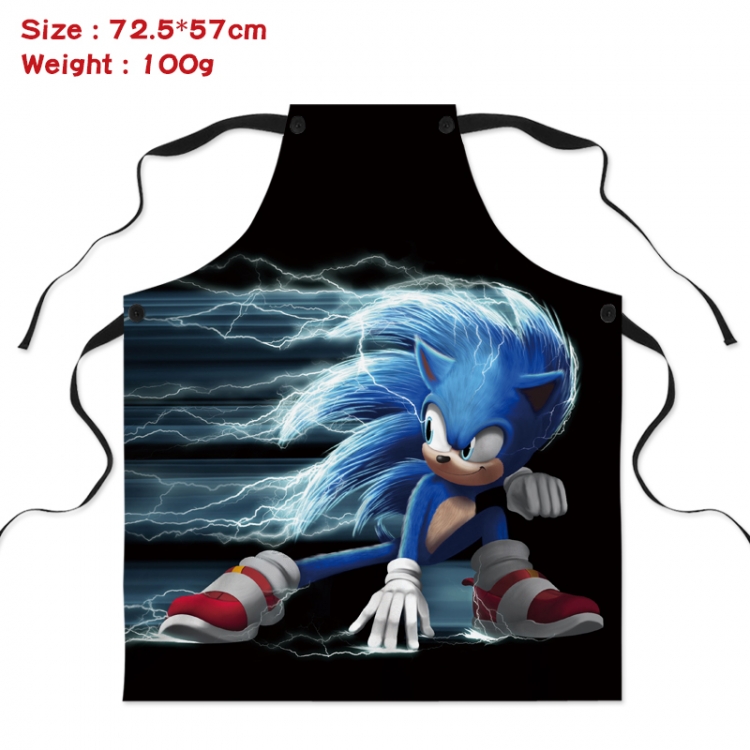 Super Sonico Anime creative digital printing apron Style 4