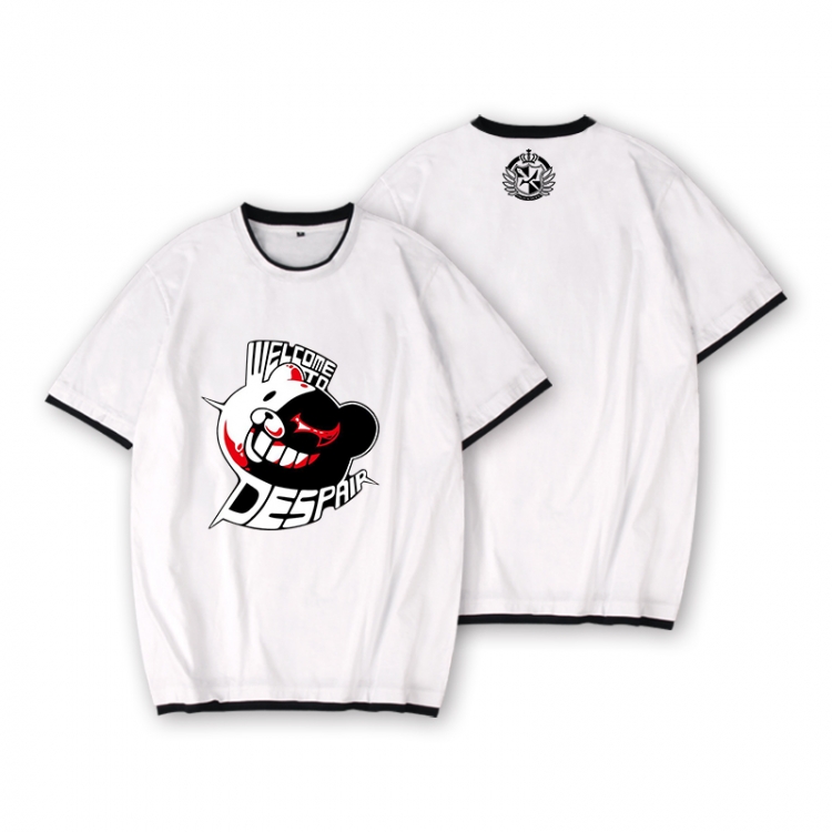 Dangan-Ronpa Full color printed short-sleeved fake two-piece T-shirt from S to XXXL