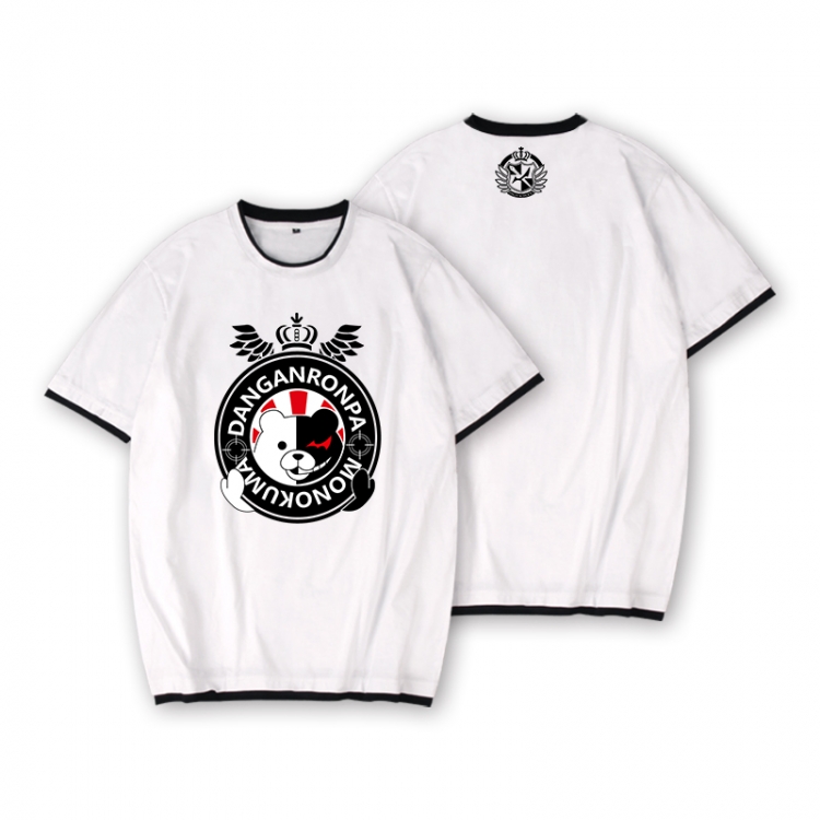 Dangan-Ronpa Full color printed short-sleeved fake two-piece T-shirt from S to XXXL