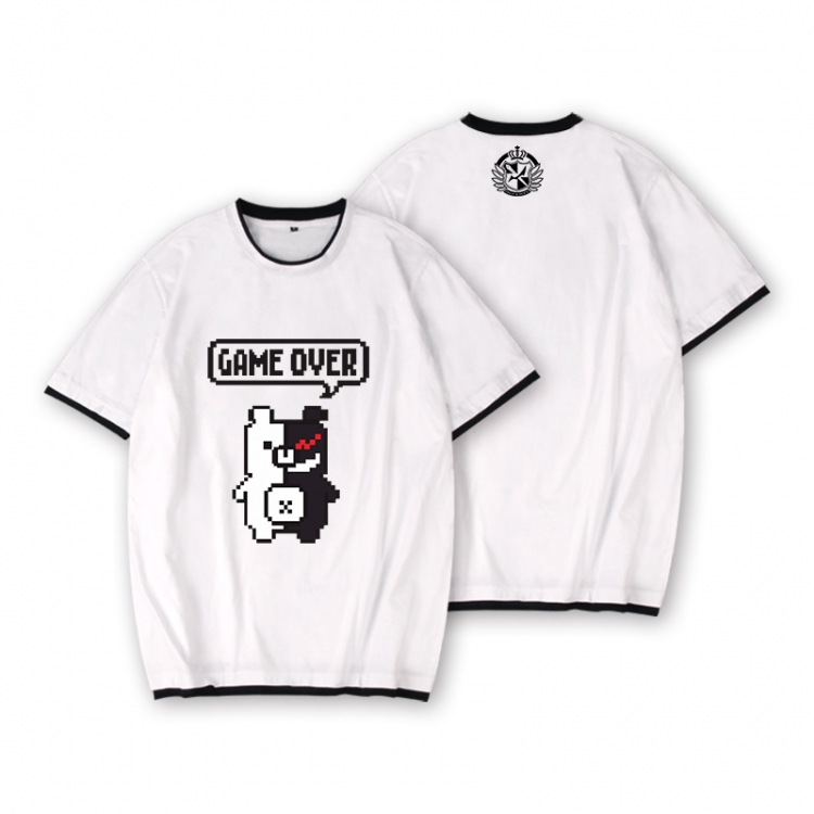 Dangan-Ronpa Full color printed short-sleeved fake two-piece T-shirt from S to XXXL