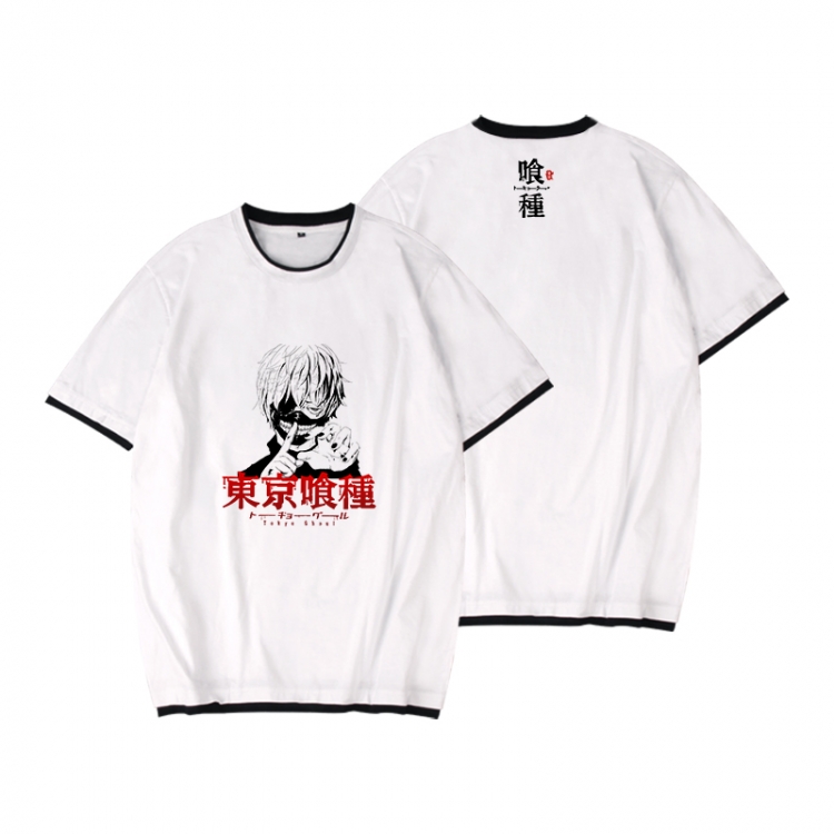 Tokyo Ghoul Full color printed short-sleeved fake two-piece T-shirt from S to XXXL
