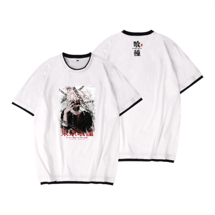 Tokyo Ghoul Full color printed short-sleeved fake two-piece T-shirt from S to XXXL