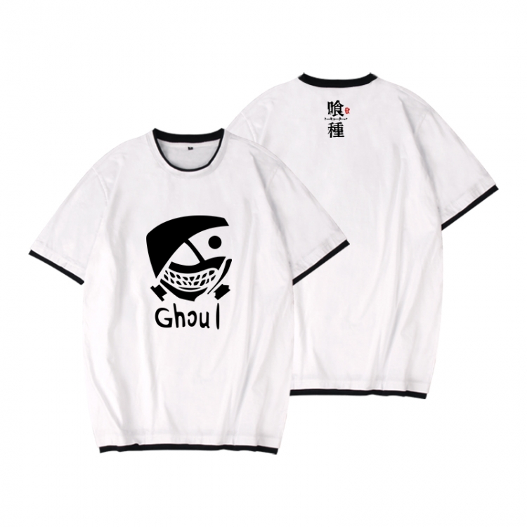 Tokyo Ghoul Full color printed short-sleeved fake two-piece T-shirt from S to XXXL