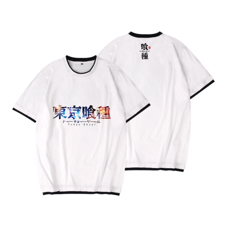 Tokyo Ghoul Full color printed short-sleeved fake two-piece T-shirt from S to XXXL